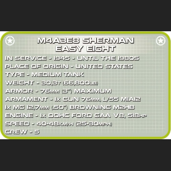 M4A3E8 Sherman Easy Eight 745 Kl.HC WWII